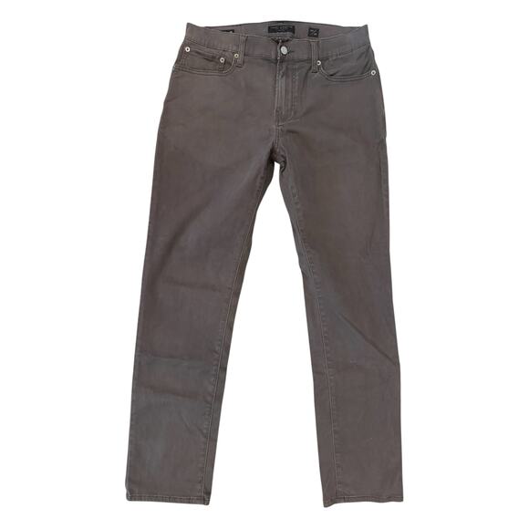 Lucky Brand 412 Athletic Slim Pants Men’s 30x30 Gray Brown Stretch Casual Jeans - Picture 3 of 9